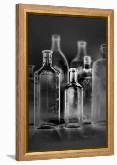 Glass Bottles-Moises Levy-Framed Premier Image Canvas