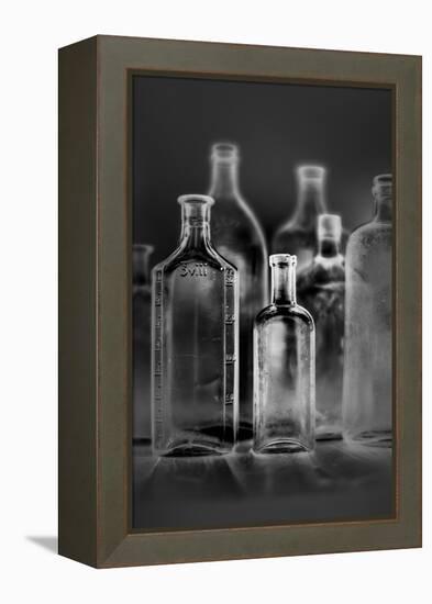 Glass Bottles-Moises Levy-Framed Premier Image Canvas