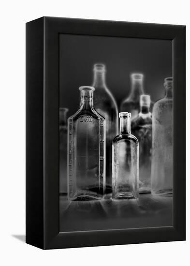 Glass Bottles-Moises Levy-Framed Premier Image Canvas