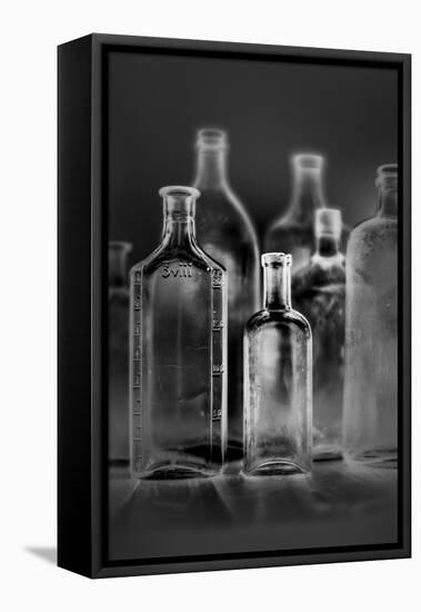 Glass Bottles-Moises Levy-Framed Premier Image Canvas