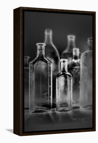 Glass Bottles-Moises Levy-Framed Premier Image Canvas