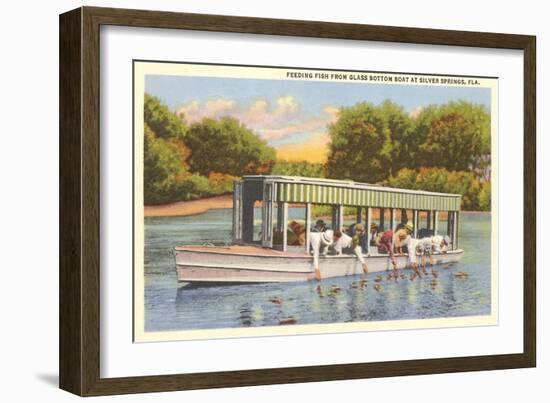 Glass Bottom Boat, Silver Springs, Florida-null-Framed Art Print