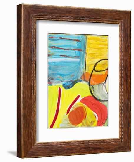 Glass Bowl by the Beach Window-Joan Davis-Framed Giclee Print