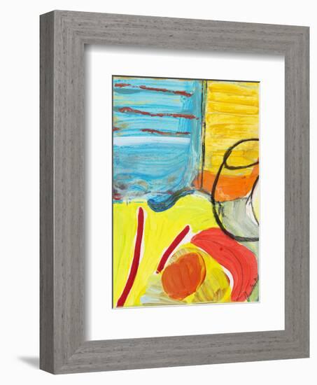 Glass Bowl by the Beach Window-Joan Davis-Framed Giclee Print