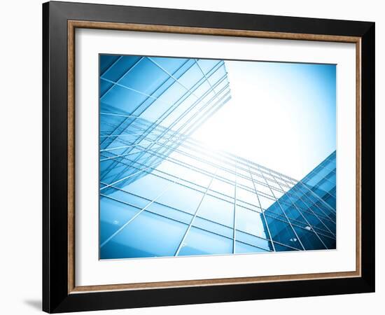 Glass Building Perspective View-Vladitto-Framed Photographic Print