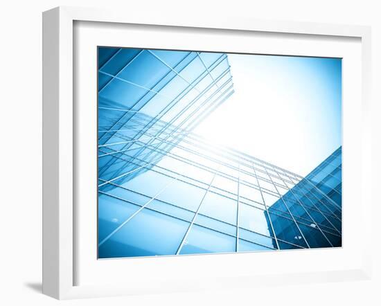 Glass Building Perspective View-Vladitto-Framed Photographic Print