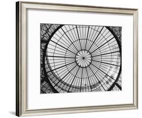 Glass Dome of the Stock Exchange Borse, Zurich, Switzerland-Walter Bibikow-Framed Photographic Print