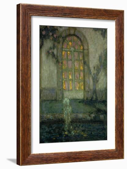 Glass Door onto the Garden-Henri Eugene Augustin Le Sidaner-Framed Giclee Print