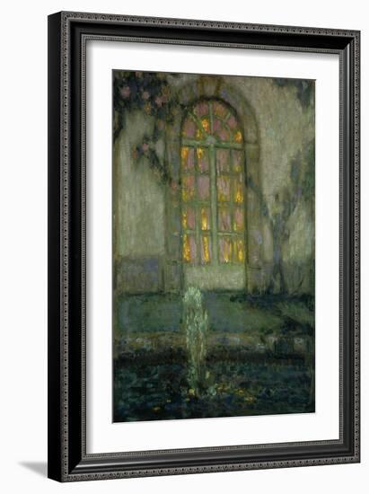 Glass Door onto the Garden-Henri Eugene Augustin Le Sidaner-Framed Giclee Print