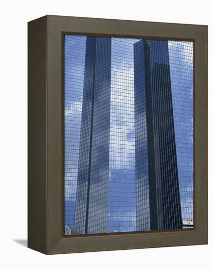 Glass Exterior of a Modern Office Building, La Defense, Paris, France, Europe-Rainford Roy-Framed Premier Image Canvas