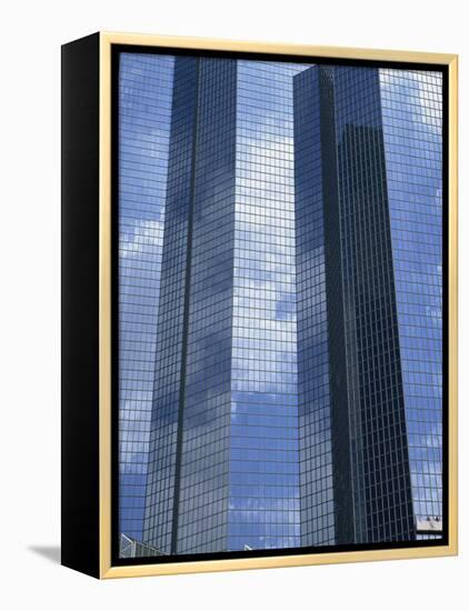 Glass Exterior of a Modern Office Building, La Defense, Paris, France, Europe-Rainford Roy-Framed Premier Image Canvas