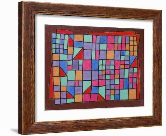 Glass Facade (Glas-Fassade). 1940, 288-Paul Klee-Framed Giclee Print