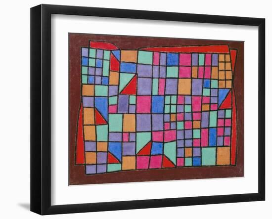 Glass Facade (Glas-Fassade). 1940, 288-Paul Klee-Framed Giclee Print