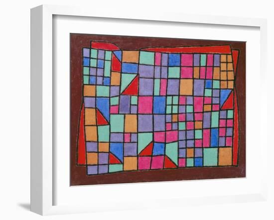 Glass Facade (Glas-Fassade). 1940, 288-Paul Klee-Framed Giclee Print