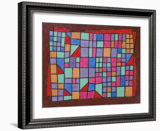 Glass Facade (Glas-Fassade). 1940, 288-Paul Klee-Framed Giclee Print