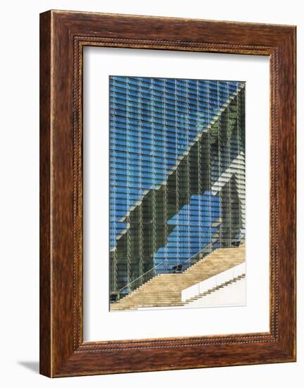 Glass Facade of the Marie-Elisabeth-Lueders-Building, Germany-G & M Therin-Weise-Framed Photographic Print