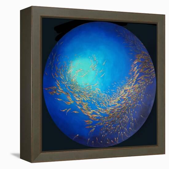 Glass fish 3, 2012-Odile Kidd-Framed Premier Image Canvas