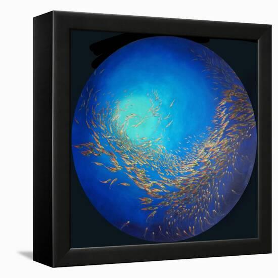 Glass fish 3, 2012-Odile Kidd-Framed Premier Image Canvas