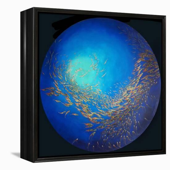 Glass fish 3, 2012-Odile Kidd-Framed Premier Image Canvas