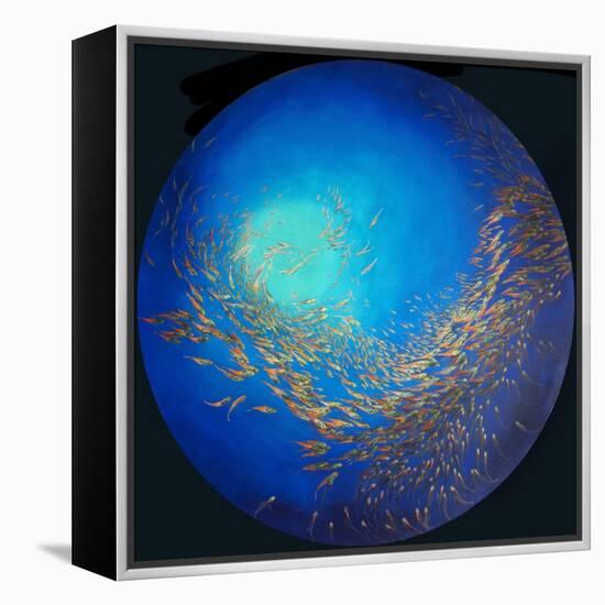 Glass fish 3, 2012-Odile Kidd-Framed Premier Image Canvas