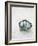 Glass fishing float on chart-Savanah Plank-Framed Photo