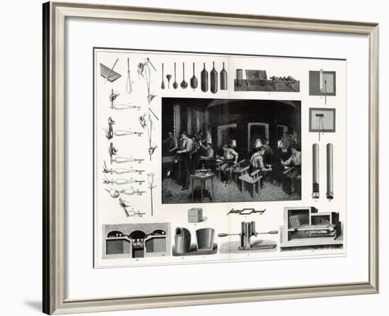 Glass Manufacture-null-Framed Giclee Print