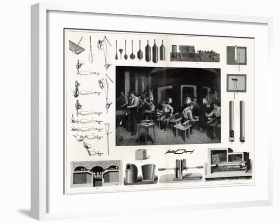 Glass Manufacture-null-Framed Giclee Print