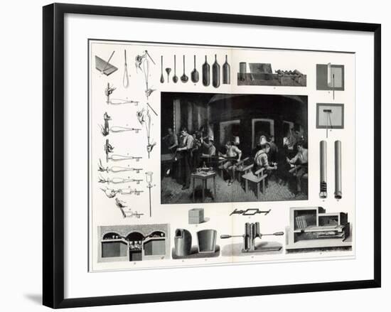 Glass Manufacture-null-Framed Giclee Print