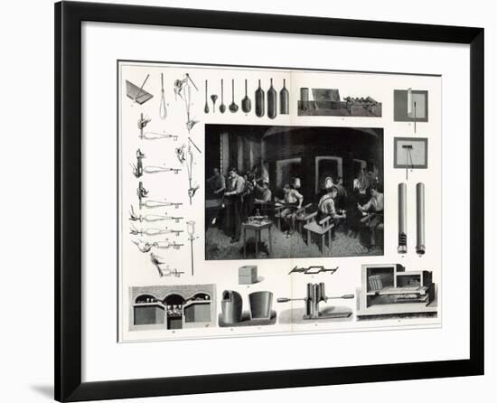 Glass Manufacture-null-Framed Giclee Print