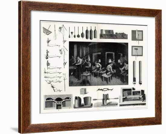 Glass Manufacture-null-Framed Giclee Print