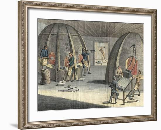 Glass Manufacturing, 1760-null-Framed Giclee Print