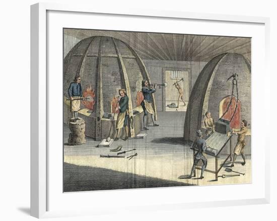 Glass Manufacturing, 1760-null-Framed Giclee Print