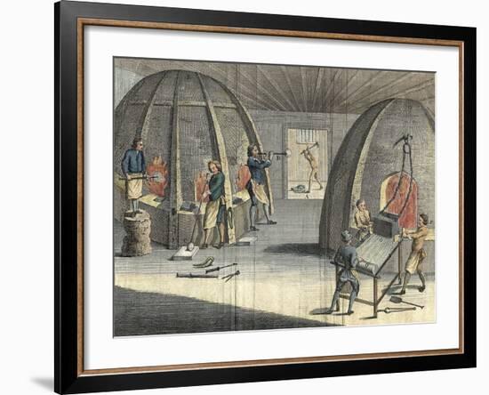 Glass Manufacturing, 1760-null-Framed Giclee Print