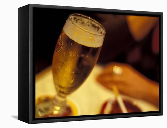 Glass of Beer, Paris, France-Michele Molinari-Framed Premier Image Canvas