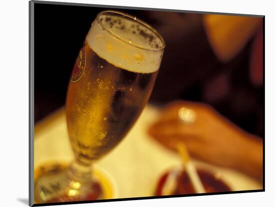 Glass of Beer, Paris, France-Michele Molinari-Mounted Photographic Print