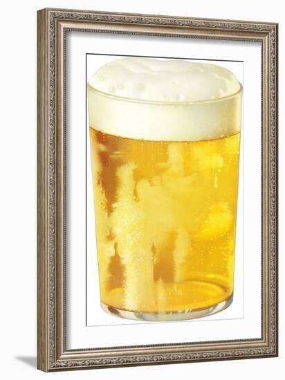 Glass of Beer-null-Framed Art Print