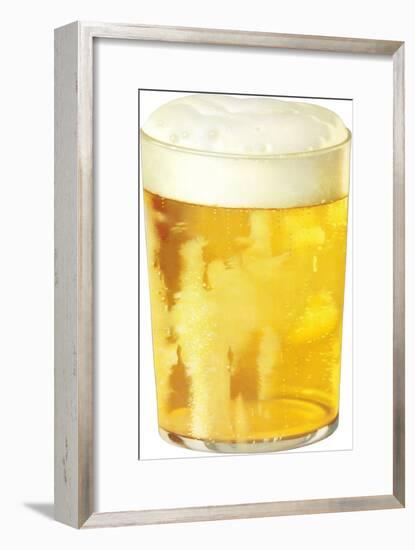 Glass of Beer-null-Framed Art Print