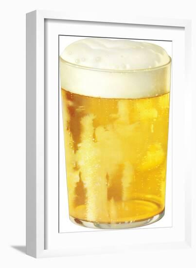 Glass of Beer-null-Framed Art Print