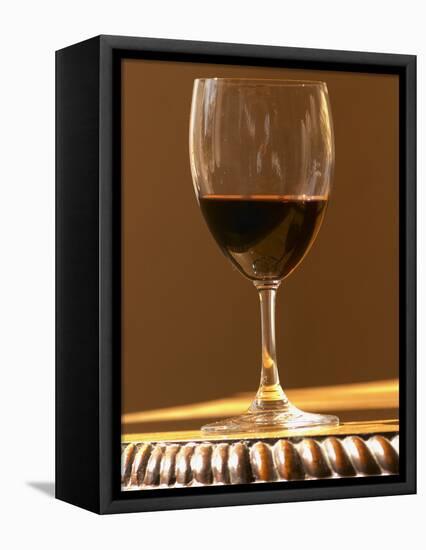 Glass of Red Chateau Belgrave, Haut-Medoc, Grand Crus Classee, France-Per Karlsson-Framed Premier Image Canvas