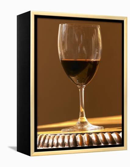 Glass of Red Chateau Belgrave, Haut-Medoc, Grand Crus Classee, France-Per Karlsson-Framed Premier Image Canvas