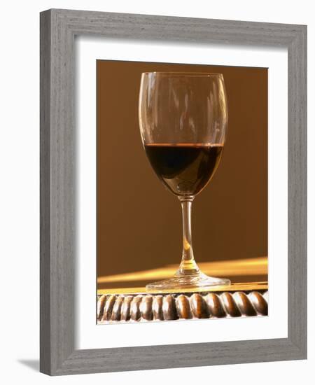 Glass of Red Chateau Belgrave, Haut-Medoc, Grand Crus Classee, France-Per Karlsson-Framed Photographic Print