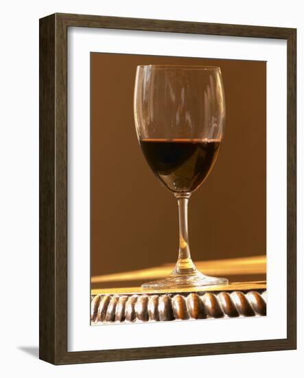 Glass of Red Chateau Belgrave, Haut-Medoc, Grand Crus Classee, France-Per Karlsson-Framed Photographic Print