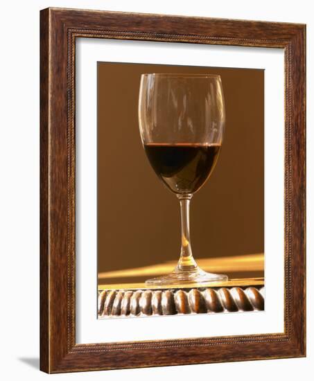 Glass of Red Chateau Belgrave, Haut-Medoc, Grand Crus Classee, France-Per Karlsson-Framed Photographic Print