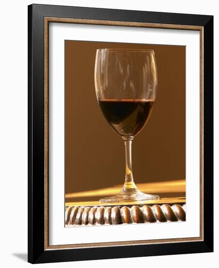 Glass of Red Chateau Belgrave, Haut-Medoc, Grand Crus Classee, France-Per Karlsson-Framed Photographic Print