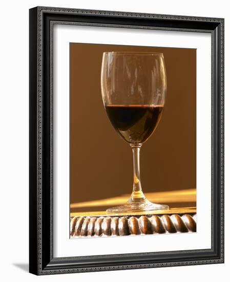 Glass of Red Chateau Belgrave, Haut-Medoc, Grand Crus Classee, France-Per Karlsson-Framed Photographic Print