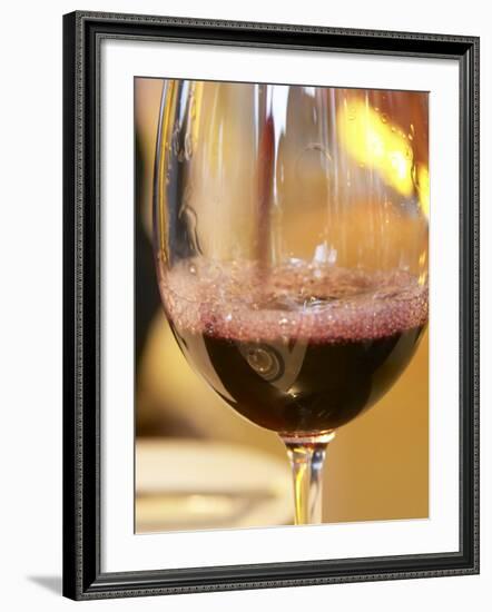 Glass of Red Wine, Restaurant Red at Hotel Madero Sofitel, Puerto Madero, Buenos Aires, Argentina-Per Karlsson-Framed Photographic Print