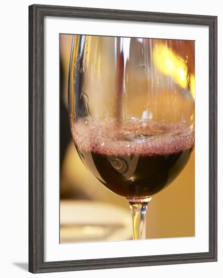 Glass of Red Wine, Restaurant Red at Hotel Madero Sofitel, Puerto Madero, Buenos Aires, Argentina-Per Karlsson-Framed Photographic Print