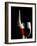 Glass of Red Wine with Aged Bottle, Cobwebs-Bodo A^ Schieren-Framed Photographic Print