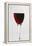 Glass of Red Wine-Lawrence Lawry-Framed Premier Image Canvas