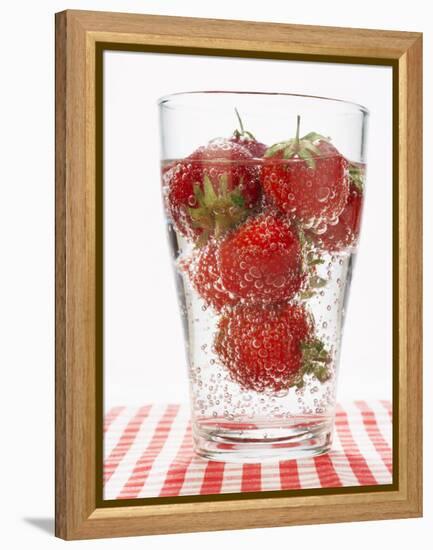 Glass of Strawberry Punch-Kröger & Gross-Framed Premier Image Canvas